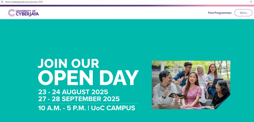 Biasiswa Penuh Kejururawatan Universiti Cyberjaya Peluang Emas untuk Bakal Jururawat Profesional Open Day