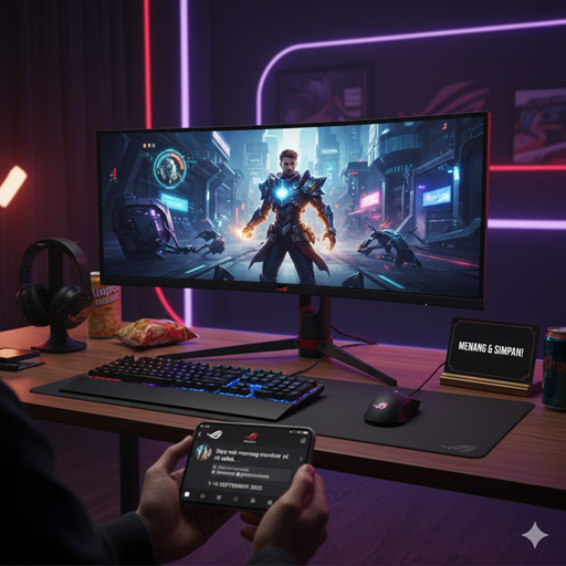 Rebut Peluang Menangi Monitor ASUS ROG Swift OLED 50m